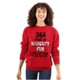 thumbnail image 3 of Christmas 364 Days Fun 1 Day of Coal Unisex Plus Fleece Graphic Sweatshirt Brisco Brands 4X, 3 of 5