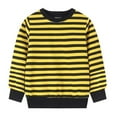 thumbnail image 2 of Jalioing Striped Sweatshirts for Kids Basic Long Sleeve Crew Neck Cotton Pullover Shirts Casual Cotton Tops, 2 of 3