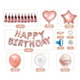 thumbnail image 5 of 1 de and rosa Paillette Banner de combinación de suministros felices Fondo Streamer decoración de cumpleaños para, 5 of 5
