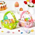 thumbnail image 5 of Easter Decorative Basket & Egg Set - Cartoon Rabbit Chick Design for Party Favors, DIY Crafts & Festive Decor, 5 of 9