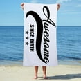 thumbnail image 3 of CafePress - Awesome Since Birth - Large Beach Towel, Soft 30"x60" Towel with Unique Design, 3 of 4