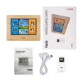 thumbnail image 4 of Multifunctional small alarm clock, luminous, silent, weather, multifunctional digital clock, 4 of 5