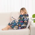 thumbnail image 4 of Beagle Dog Dog and Pioneer Flower Blanket Hoodies for Kids 6-13YR Oversize Wearable Blanket Hoodies for Boys Girls Teens, 4 of 7