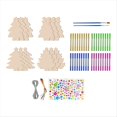 thumbnail image 1 of Kit de 12 Carillones de Viento para Árbol de Navidad para Niños, Adornos de Papel para Rascar, Decoración Navideña, Árbol de Hoja Perenne, 1 of 1