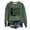 Z&Dark Green632, variant on Women's Halloween Crew Neck Sweatshirt Witch Boot Graphic Print Soft Long Sleeve Daily Casual Pullover Tops