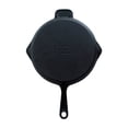 thumbnail image 4 of Lava Enameled Cast Iron Skillet Frying Pan with Pour Spouts - 11 Inch Round Black, 4 of 6
