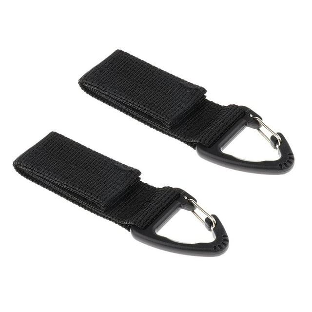 2pcs / Set Senderismo Libre Camping Correas De Resistencia Triangular Mosquetón De Clip DYNWAVEMX Hebilla de nylon de las correas