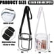 thumbnail image 2 of 2-Pack Transparent Crossbody Bags, Waterproof Transparent Shoulder Bag Adjustable Sling Bag for Men Women, 2 of 5