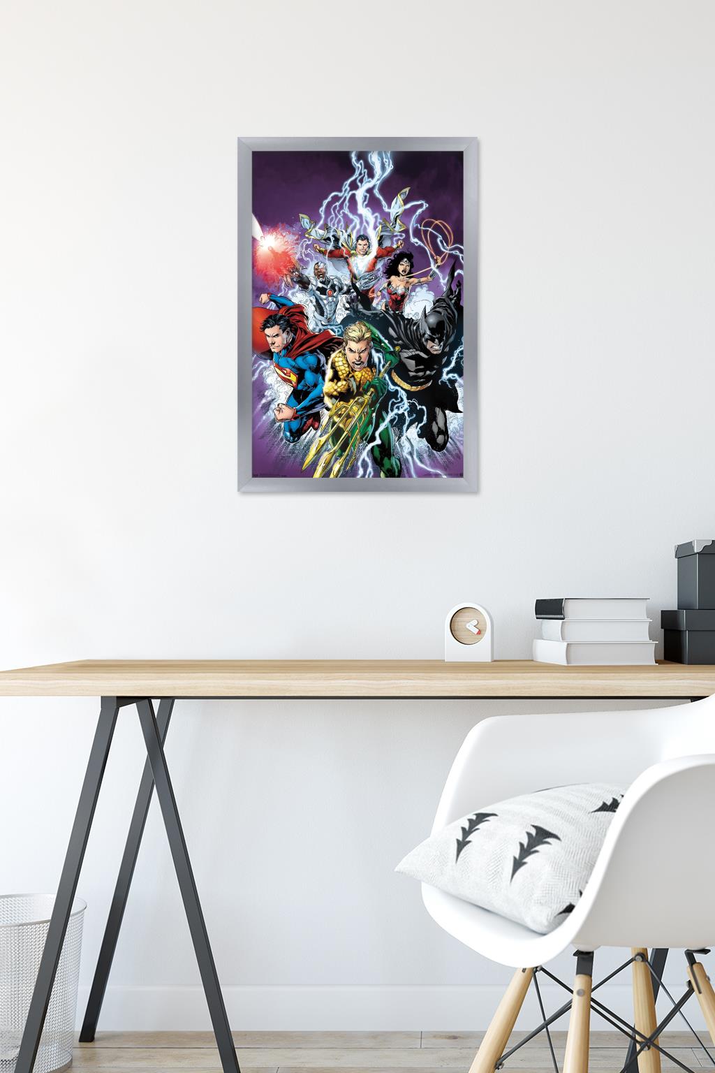 DC Comics - Justice League - Bolts Wall Poster, 14.725" x 22.375", Framed