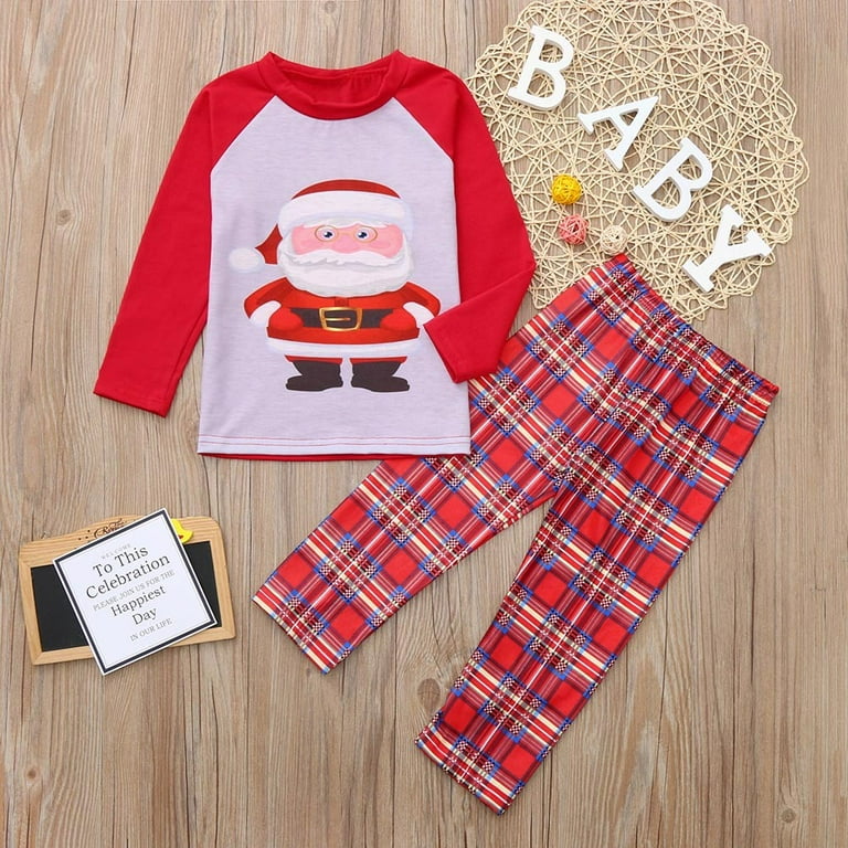 Baby boy red tartan pyjamas sale