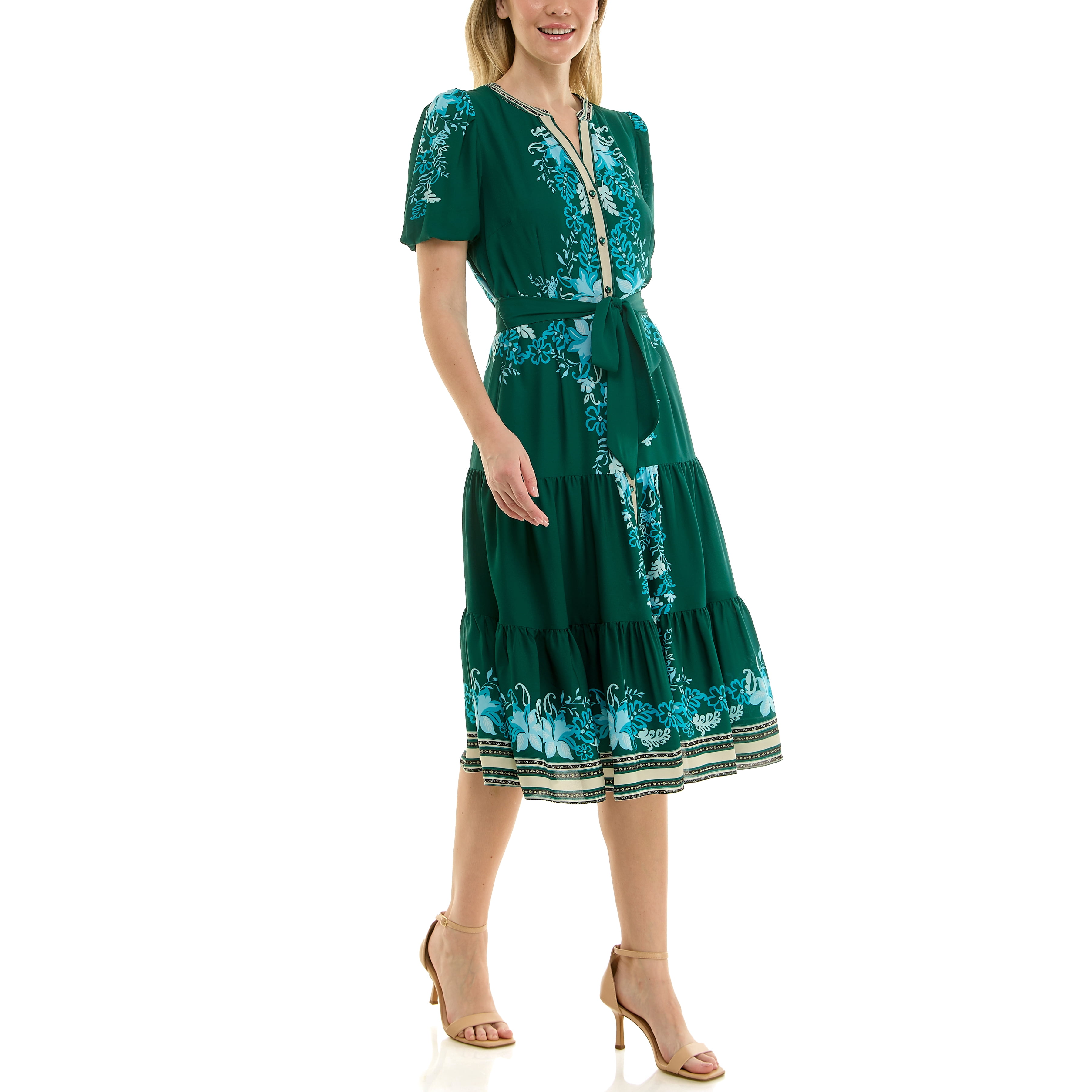 Nanette Nanette Lepore Womens Tie Waist Shirtdress
