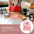 thumbnail image 3 of OULII double hole punch pink Accurate Positioning Plastic Compact 1Pack for DIY Projects, 3 of 8