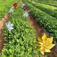 thumbnail image 2 of 12 Pcs Reflective Pinwheels Outdoor, Wind Spinners for Yard & Garden, Sparkly Bird Repellent Windmill Scare Birds Away, Deterrent Devices for Outside Patio Lawn Spring Decor (Colored), 2 of 6