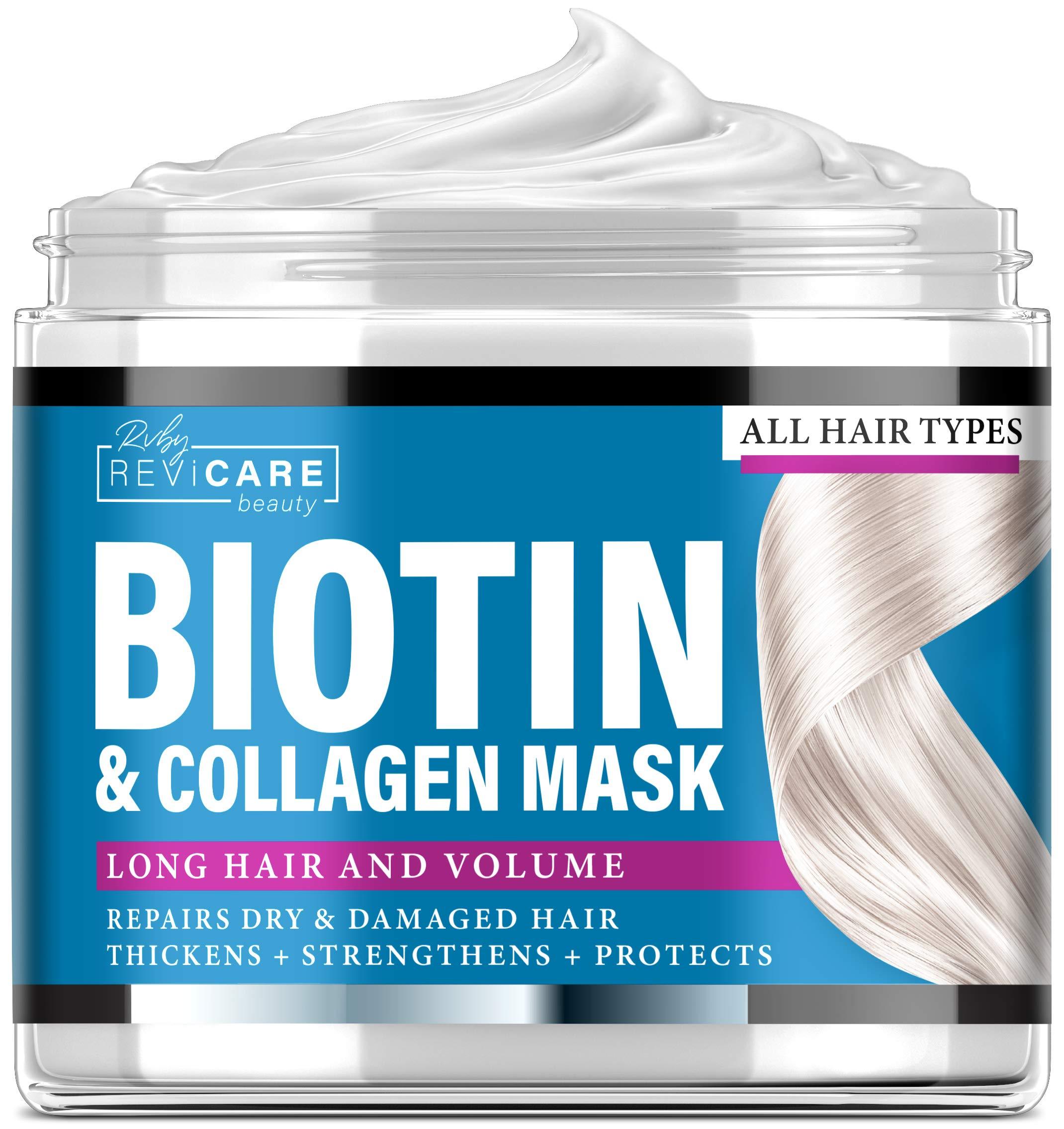Biotin and Collagen Mask Made in USA Natural Hair Mask with