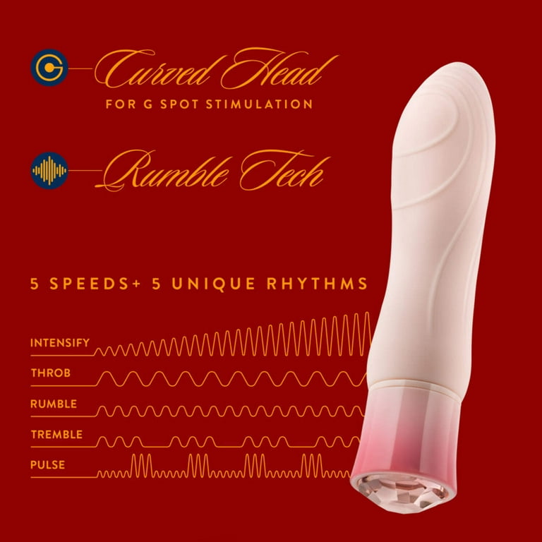 Oh My Gem - Elegant - Morganite - Pink 5.5 Inch Warming G Spot Stimulation  Vibrator
