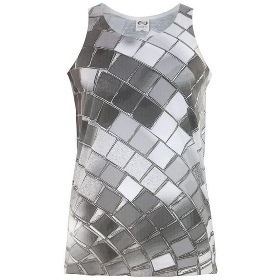 Disco Ball All Over Adult Tank Top - 3X-Large