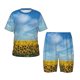 thumbnail image 1 of Fotbe Blooming Sunflower Field Pijama Estampada de 2 Piezas para Niños – Ropa de Dormir de Manga Corta Cómoda para Niños y Niñas, Camiseta y Shorts de Algodón-XX-Large, 1 of 6