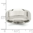 thumbnail image 2 of 925 Sterling Silver 8mm Bevel Edge Band Ring Size 13, 2 of 6
