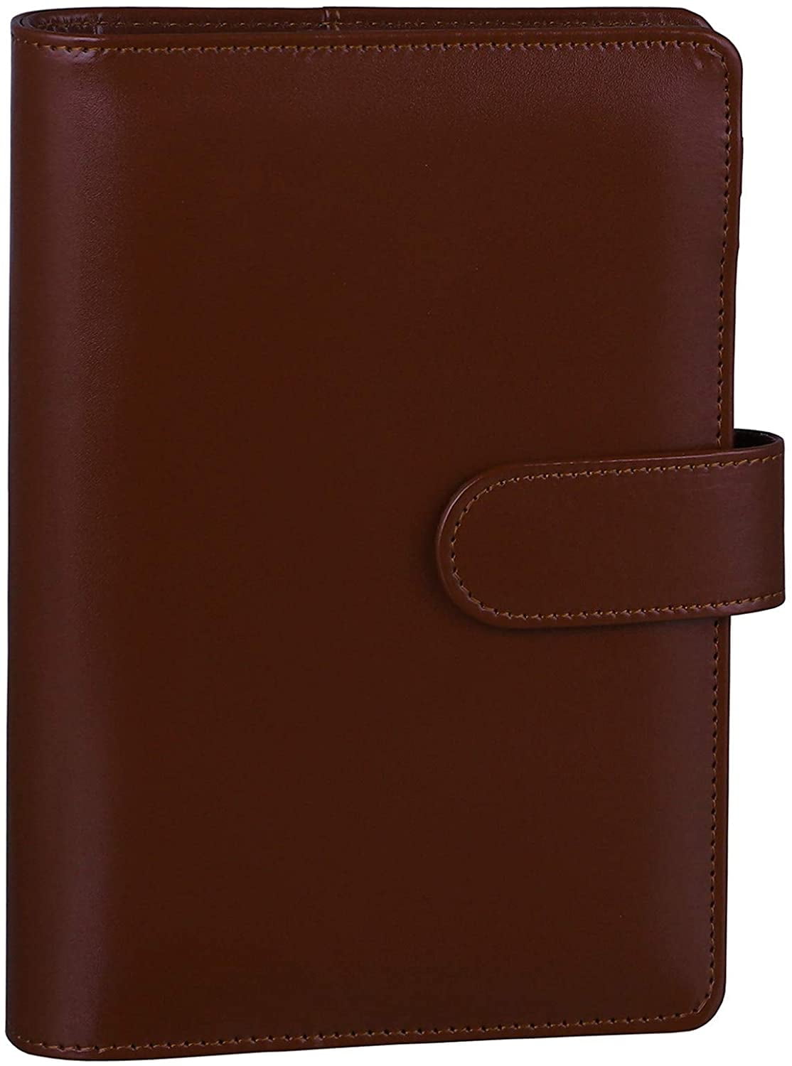 A5 Leather Notebook Personal A7 Genuine Leather Planner 6 ring binder Leather organizer Refillable Leather Planner Brown