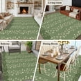 thumbnail image 5 of Rectangle Area Rugs 5 x 8 Ft, Sage Green Floral Non-Slip Residential Carpet, Spring Flowers Indoor Crawling Mats Runner Rugs for Living Room/Dining Room/Bedroom, 5 of 8