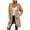 Khaki, variant on Fesfesfes Women Cardigan Women Solid Color Cardigan Wool Sweater Pocket Recreational Long Sleeve Tops Sale Items