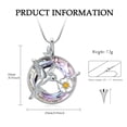 thumbnail image 2 of Hummingbird Urn Necklace for Ashes Stainless Steel with Crystal Cremation Jewelry Keepsake Memorial Jewelry for Women, 2 of 7