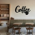 thumbnail image 3 of Metal Coffee Bar Hanging Wall Sign Coffee Station Word Letter Sign Cafe Decor, 3 of 7