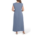 thumbnail image 7 of Cueply Women's Plus Size Maxi Dresses Casual Split Long Sleeveless Dress for Women with Pockets, 7 of 7