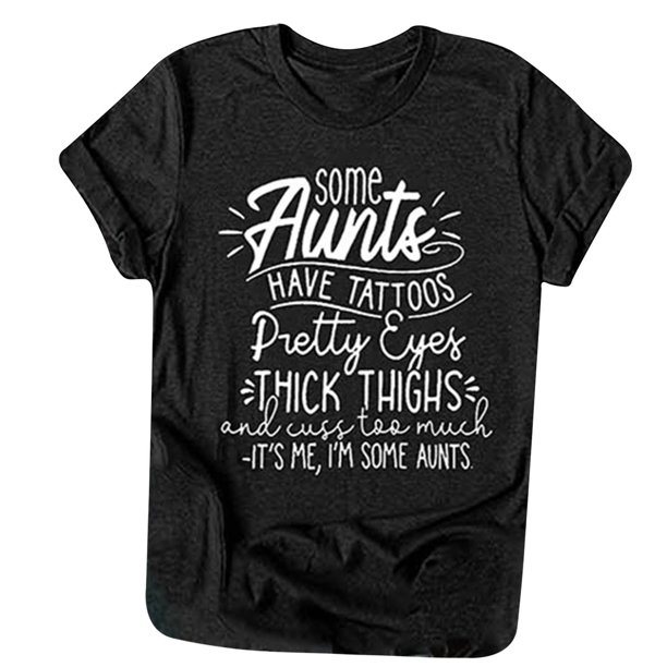 Blusa informal de manga corta con estampado de cuello redondo para mujer Pompotops hfajkhk125932