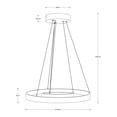 thumbnail image 3 of Lámpara colgante LED, acabado madera, acero, 24W, 3 of 4