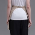 thumbnail image 3 of Men Women Short Waist Bistro Bartender Apron Holding Server Pen Card Money Tips Kitchen, - Khaki, 3 of 5
