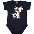 thumbnail image 3 of Inktastic Cute White Holstein Cow with Brown Spots Boys or Girls Baby Bodysuit, 3 of 5