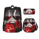 thumbnail image 1 of Easygdp Red Wine Rose Mochila para Niños y Niñas con Set de Caja de Almuerzo y Estuche para Lápices 3 en 1, Mochila Escolar Estampada para Adolescentes, 1 of 7