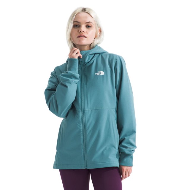 Chaqueta THE NORTH FACE Shelbe Raschel de forro polar con capucha para mujer, azul