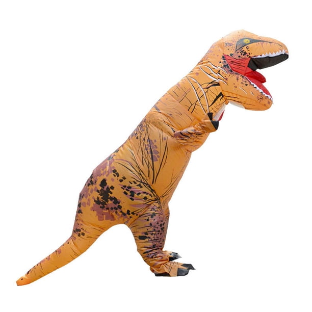 Traje inflable divertido de dinosaurio de Halloween Tyrannosaurus Rex Traje inflable de dinosaurio musculoso para montar