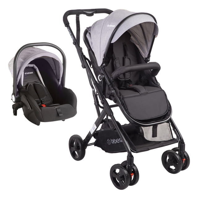 Carriola para bebe y Portabebe para auto - Asiento Giratorio 360º - Hasta 4 Años o 15 kg