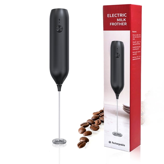 Handheld Coffee Frother,USB-Rechargeable Hand Frother,Adjustable Handheld Milk Frother for Cappuccinos, Hot Chocolate, Milkshakes, Egg Mix 
