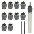 thumbnail image 1 of 13 Pcs Spot Welding Drill Bit, Spot Welding Drill Bit Kit, Sheet Metal Hole Cutter, Panel Separator for Electric Drill, Car Body Welding, 3/8" Drill Bit Tools, 1 of 5
