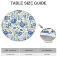 thumbnail image 6 of Pioneer Flower Floral Print Pattern Round Fitted Tablecloth with Elastic Edge,Dining Table Cover Waterproof,Outdoor Round Tablecloth for Camping,Dining,Indoor and Outdoor, 6 of 7