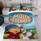 thumbnail image 4 of Molly de Denali Conjunto de sábanas temático, trío de piezas, cómodo y amigable con la piel, diseño único, regalo de decoración para el hogar para familiares, amigos y fans, 90 cm * 190 cm, 4 of 6