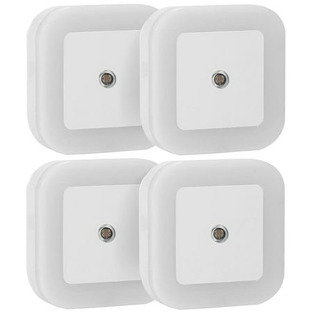 Pl1 Light Wall - 4x Auto Light Sensor LED Room Night Light Wall Lamp with Smart Light Automatic On Off