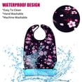 thumbnail image 5 of Adult Bibs for Women, 3 Packs Waterproof Adult Clothing Protectors with Crumb Catcher, 5 of 8
