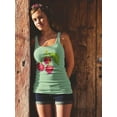 thumbnail image 2 of Cherries With Leaf 8 Bit Style Tank Women -Image by Shutterstock, Female x-Large, 2 of 4