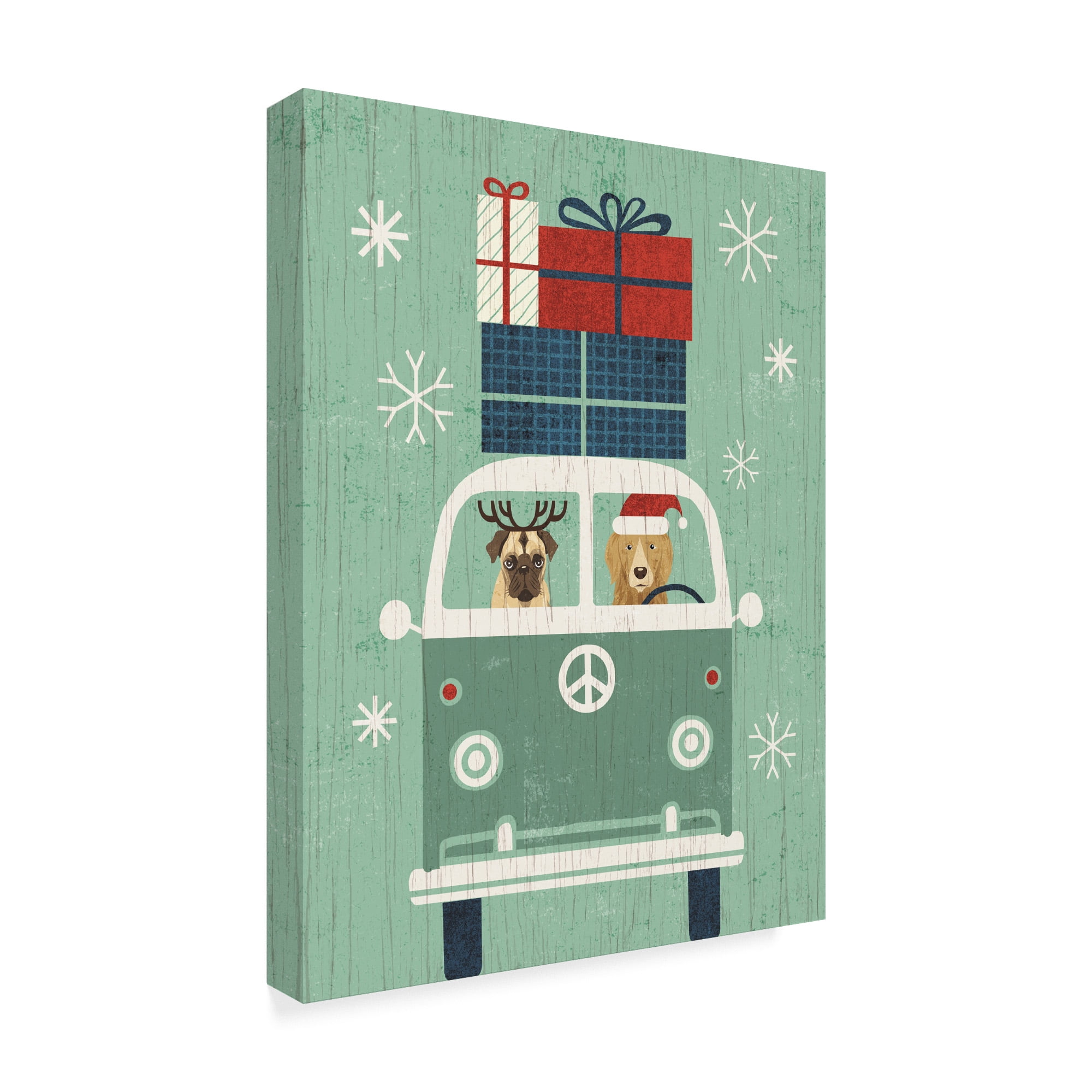 Trademark Fine Art 'Holiday on Wheels XII' Canvas Art by Michael Mullan