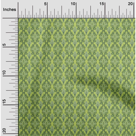 oneOone Cotton Poplin Fabric Diamond & Chevron Ikat Fabric Prints By Yard 56 Inch Wide