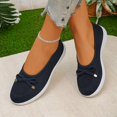 thumbnail image 5 of Gealkoca Womens Breathable Knit Mesh Slip On Loafers Casual Bow Ballet Flats Shoe Comfortable Round Toe Lightweight Walking Shoe Business Office, 5 of 8