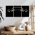 thumbnail image 3 of Elephant Stock Silhouetted Black Car Wall Art - Horizontal Multi Panel Canvas - Living Room Wall Decor - Transportation Multi Panel - Black And Gray Decor - 26" x 12", 3 of 8