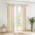 thumbnail image 2 of Curtain Rods for Windows to Adjustable Heavy Duty Wrap Around Curtain Rod Outdoor Indoor Room Divider Modern Drapery Pole ”, 2 of 8