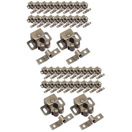 CIMAXIC Golden Rv Cabinet Latches and Catches for Door, Durable and Easy Install 40Pcs