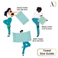 thumbnail image 6 of Ample Decor Bathroom Towel Set of 18-4 Bath Towel, 4 Hand Towel, 10 Wash Cloths - Ideal for Gifting, Hotel, Gym, Spa - Mint Green, 6 of 8